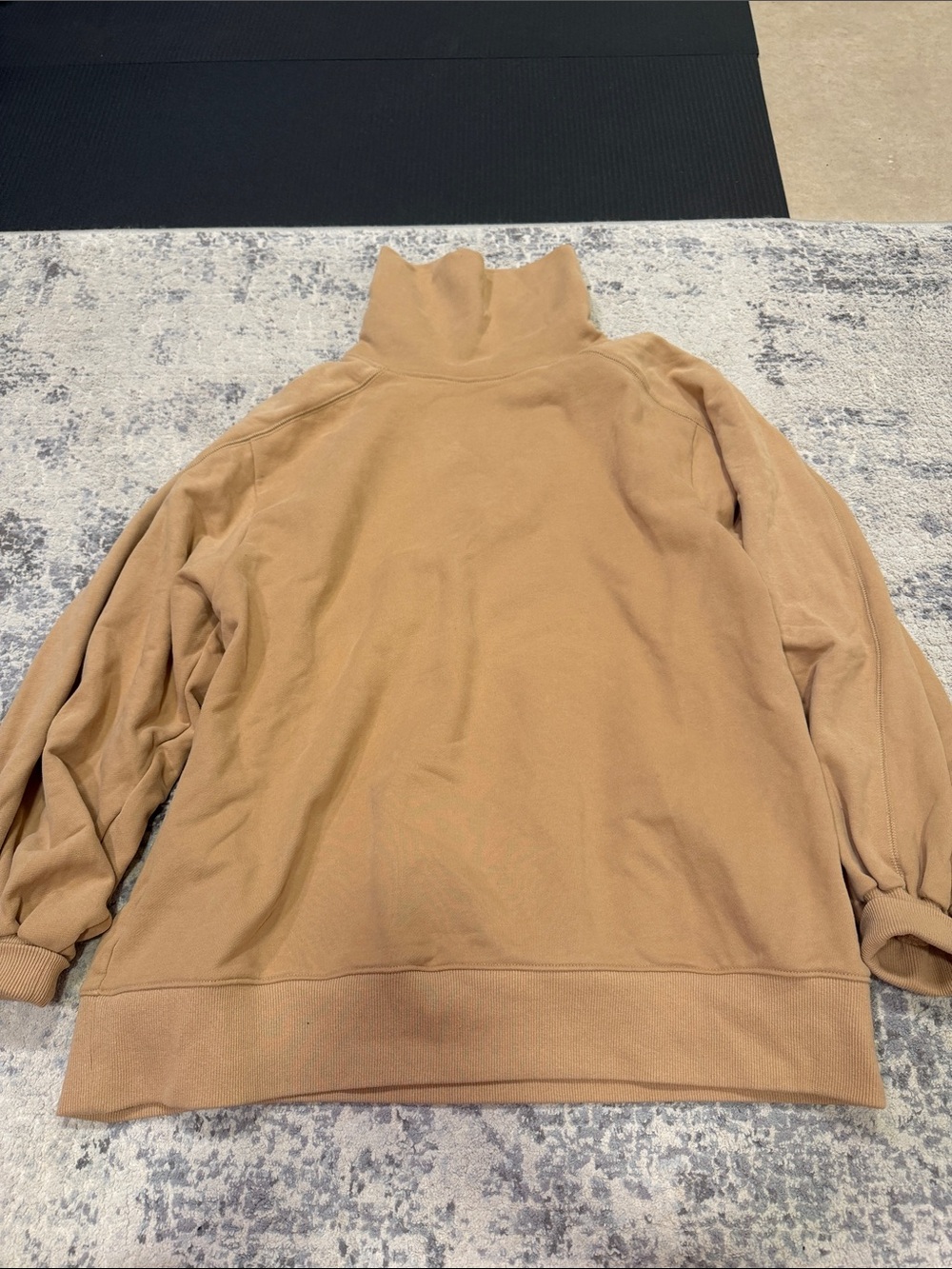 Women's Nap Turtleneck Pullover Sweater in Camel
